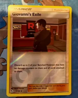 Giovanni's Exile - 57/68 - Reverse Holo Foil - Pokemon - Hidden Fates - NM/M - Image 1