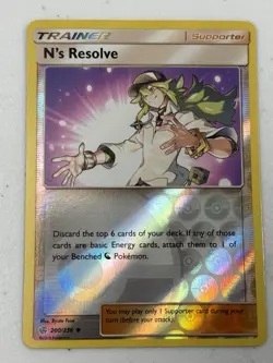Pokemon N's Resolve 200/236 SM Cosmic Eclipse Reverse Holo NM - Image 1