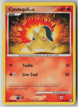 Cyndaquil 79/123 Pokemon TCG Mysterious Treasures Common Moderately Played (MP)1 - Image 1
