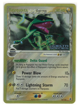 Pokemon TCG Rayquaza Delta Species 13/113 Reverse Holo NM - Image 1