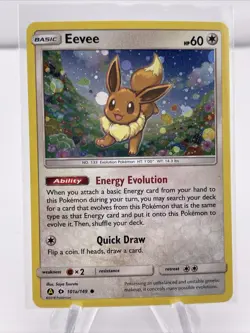 POKEMON EEVEE 101a/149 COSMOS HOLO ALTERNATE ART SUN & MOON - Image 1