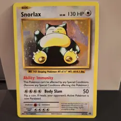 Pokemon TCG Snorlax XY Black Star Promos XY179 good condition ships fast - Image 1