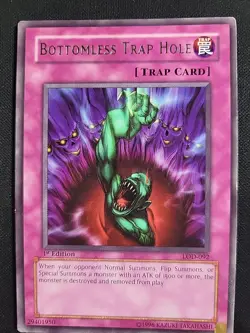 Bottomless Trap Hole [1st Edition] LOD-092 YuGiOh Legacy of Darkness - Image 1