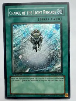 DAMAGED Yugioh Charge of the Light Brigade TDGS-EN089 1st Edition - Image 1