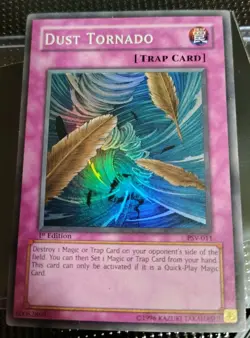 Yugioh Dust Tornado PSV-011 Super Rare 1st Edition LP - Image 1
