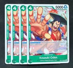 One Piece Kouzuki Oden OP14-026 Playset (x4) - The Azure Sea's Seven Warlords - Image 1