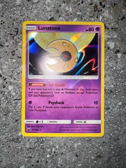 Pokemon TCG Cards Lunatone 61/168 Celestial Storm Holo Rare NM-M - Image 3