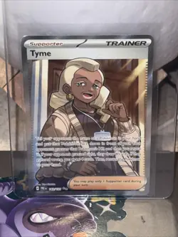 Pokemon Card Tyme 143/131 Prismatic Evolutions Full Art Trainer NM - Image 1