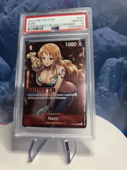 PSA 10 Nami ST01-007 C WINNER Tournament VOL 3 One Piece Card Game ENGLISH - Image 1