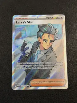 Pokemon TCG Prismatic Evolutions Trainer Larry's Skill Full Art Card 139/131 - Image 1
