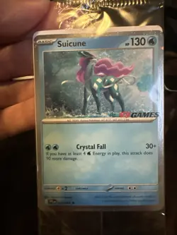 Pokemon Suicune 026/094 EB Games Exclusive Stamped Promo Card Phantasmal Flames - Image 1