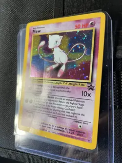 Mew #9 Black Star Promo (MP) Pokemon Card WOTC 2000 - Image 3