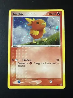 Pokemon Torchic 017 Holo Rare Black Star Promo TCG Card LP #017 - Image 1