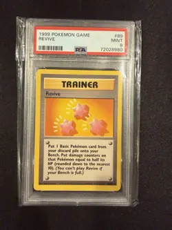Pokemon 1999 TCG Revive Trainer Card Base Set Uncommon Regular PSA 9 89/102 - Image 1