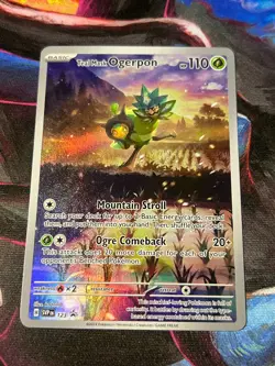 Pokemon Teal Mask Ogerpon 123 Sv: Scarlet & Violet Black Star Promo Holo Card - Image 1