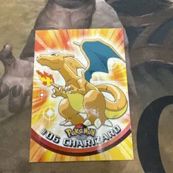 Topps Charizard Pokemon Card #6 1999 TV Animation Edition Series 1 Rare - Image 1