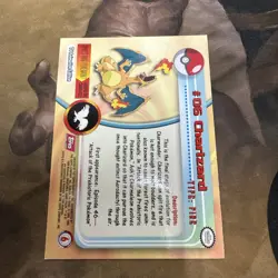 Topps Charizard Pokemon Card #6 1999 TV Animation Edition Series 1 Rare - Image 2