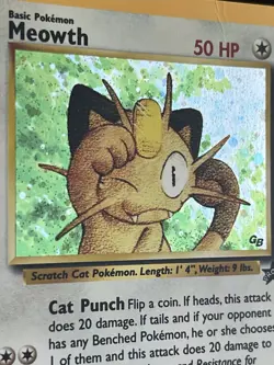 Pokemon TCG Meowth Black Star Promo Holo Rare Card 10 - Image 4