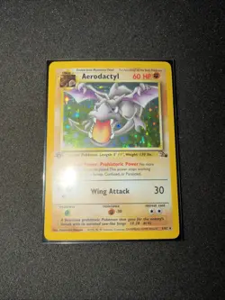 Aerodactyl - 1/62 - Pokemon Fossil 1st Edition Holo Rare Card WOTC LP MINT SHAPE - Image 5