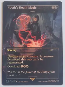 Noctis's Death Magic - NM/M - Damn | Rainbow Foil | Secret Lair Drop Foil - MTG - Image 1