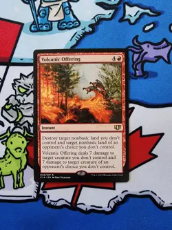 Volcanic Offering x1 Mtg Commander 2014 - Image 1