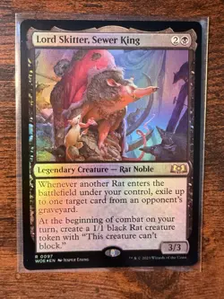 MTG - Wilds of Eldraine - Lord Skitter, Sewer King Foil Rare - 97 - NM! - Image 1