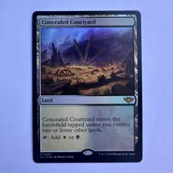 Concealed Courtyard 268 NM Foil R Outlaws of Thunder Junction MTG - Image 1