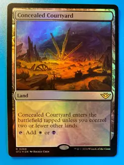 MTG 1x FOIL Concealed Courtyard 268 Outlaws of Thunder Junction Magic the x1 NM - Image 1