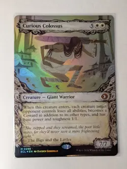 1 x Curious Colossus - SHOWCASE FOIL Lorwyn Eclipsed - NM-Mint - MTG - Image 1