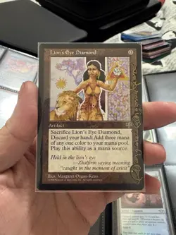 MTG Magic the Gathering Lion's Eye Diamond Mirage (Signed/Altered) - Image 1