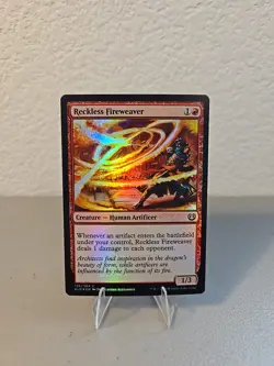 MTG Reckless Fireweaver Foil LP Kaladesh - Image 1