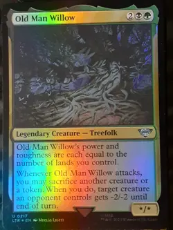 Old Man Willow FOIL , Lord of the Rings , Near M, MTG ,FREE SHIPPING - Image 1