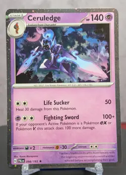 Pokemon Ceruledge #098/193 English Paldea Evolved Cosmos Holo - Image 1