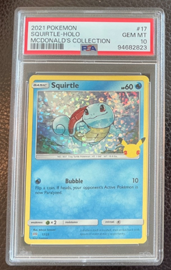 PSA 10 Gem 💎 Mint #17 Squirtle Holo 2021 Pokemon McDonalds Collection Low Pop - Image 3