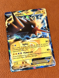 Pokemon: Zapdos EX 48/135 Ultra Rare EX Plasma Storm 2012 NM Clean! - Image 2