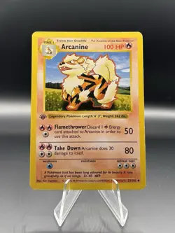 Arcanine & Growlithe - 23/102 & 28/102 - Pokemon Base Set Shadowless 1st Edition - Image 2