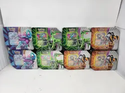 Pokemon Paradox Destinies Tins Iron Leaves Walking Wake Iron Boulder Lot Of 8 - Image 1