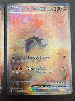 Pokemon TCG Great Tusk ex 246/198 SV01: Scarlet & Violet Base Set Holo, NM - Image 3
