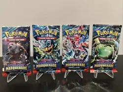 (Lot of 4) Pokemon TCG Booster Packs | Twighlight Masquerade | Sealed | Art Set - Image 1