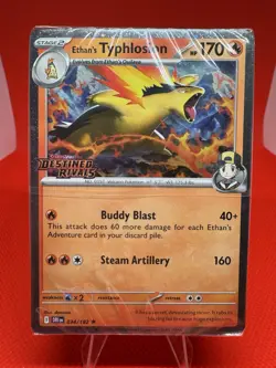 Pokemon NEW SEALED Ethan’s Typhlosion 034/182 Destined Rivals Prerelease Deck - Image 1