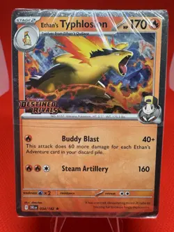 Pokemon NEW SEALED Ethan’s Typhlosion 034/182 Destined Rivals Prerelease Deck - Image 2