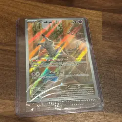 Sealed Pokemon Mimikyu SVP 075 Paldean Fates Full Art Holo Black Star Promo - Image 1