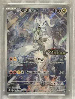 Pokemon Journey Together N's Reshiram Stamped Box Topper #167 PSA 10 - Image 2