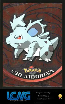 Topps TV Animation Edition Pokemon - Chrome Nidorina #30 L9D - Image 1