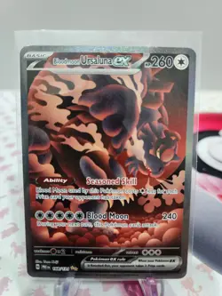 Pokemon TCG - Bloodmoon Ursaluna ex 168/131 - Prismatic Evolutions - SIR - NM/M - Image 1