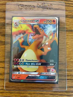 Pokemon TCG Charizard GX Hidden Fates 9/68 Holo Ultra Rare - Image 1