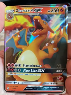 Pokemon TCG Charizard GX Hidden Fates 9/68 Holo Ultra Rare - Image 2