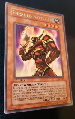 Yu-Gi-Oh! Enraged Battle Ox IOC-070 Invasion of Chaos 1st Edition (2004) NM - Image 2