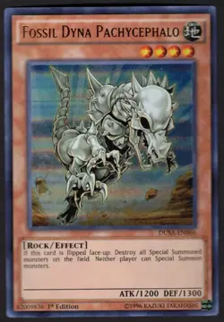 Yugioh Fossil Dyna Pachycephalo DUSA-EN066 Ultra Rare 1st Ed - NM - Image 1