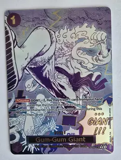 One Piece Gum-Gum Giant Alt Art R OP09-078 Manga English Mint Pack Fresh - Image 2